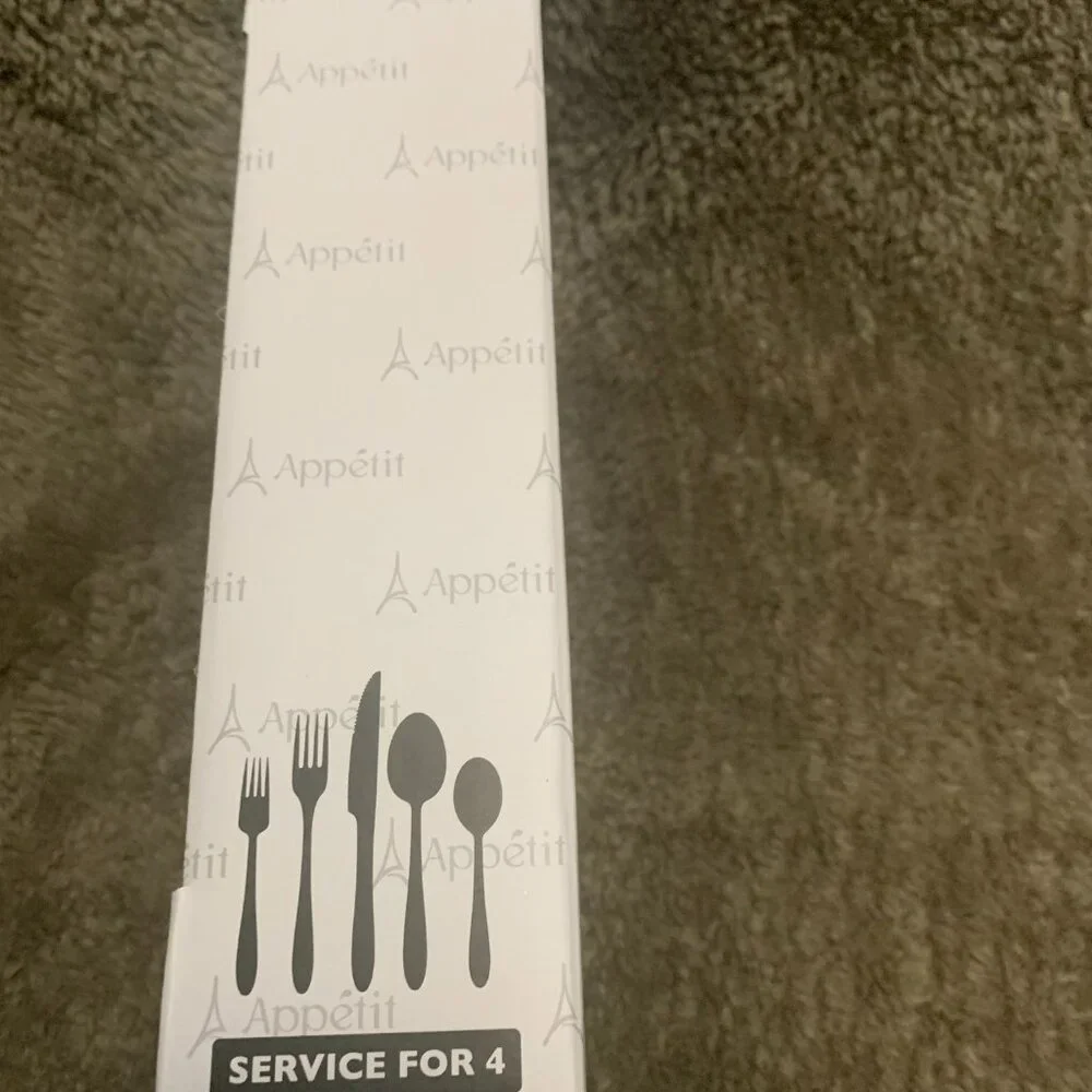 APPETIT 20 Piece Stainless Steel Premium Flatware Set /Service for 4